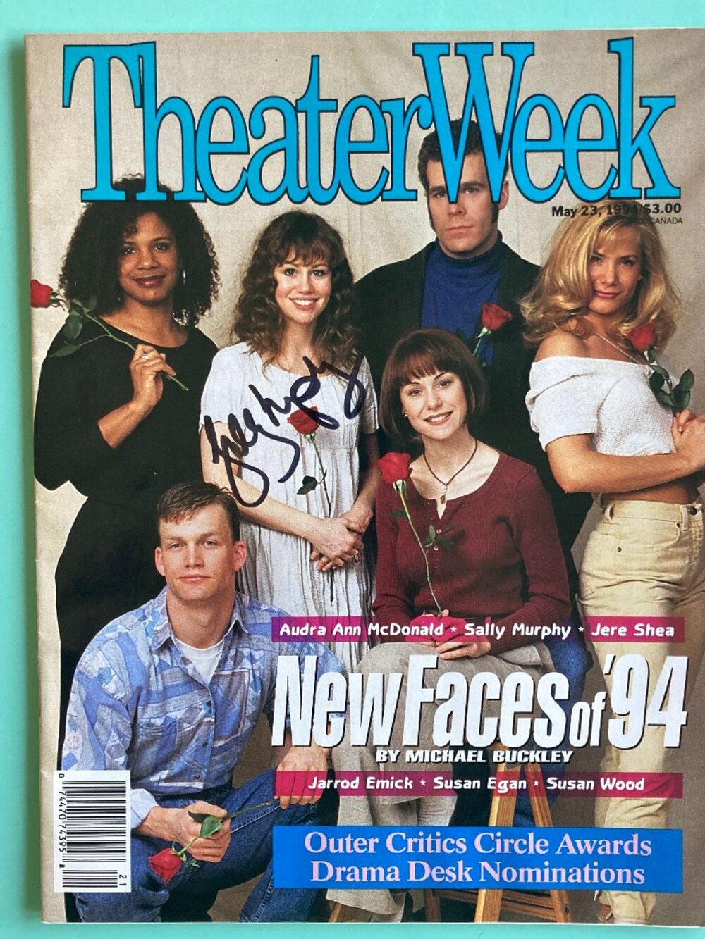 Sally Murphy Signed Theater Week Magazine May 23 1994 New Faces of '94 Broadway